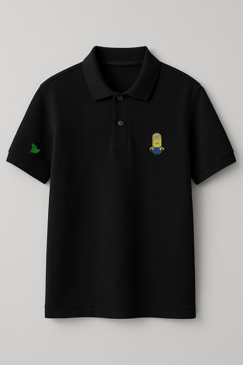 T-shirt embroidery Kaarigaari black premium